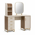 Tocador de Madera con Espejo Rectangular