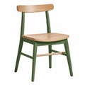 Silla de Madera y Metal Verde